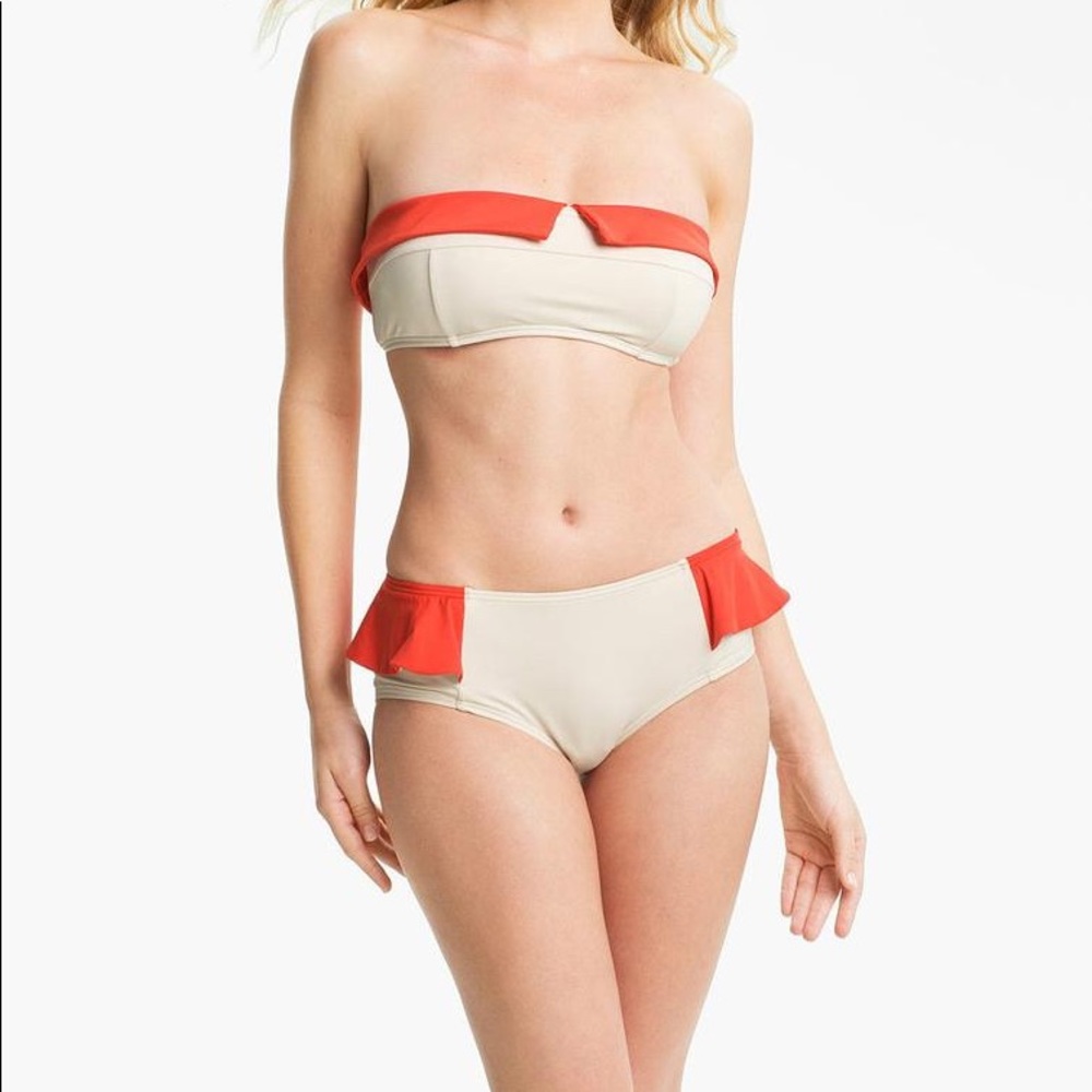 NWOT Navy and White Swim Bandeau